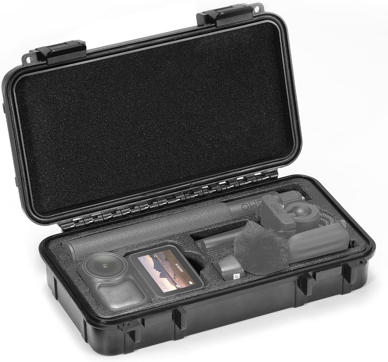 AMAZEAR Hard Case for DJI Osmo Nano Accessories, DJI Osmo Nano Hard Shell Protective Cases for Storage, Travel, Easy Carrying, EVA + ABS Waterproof Storage - Black - Image 1